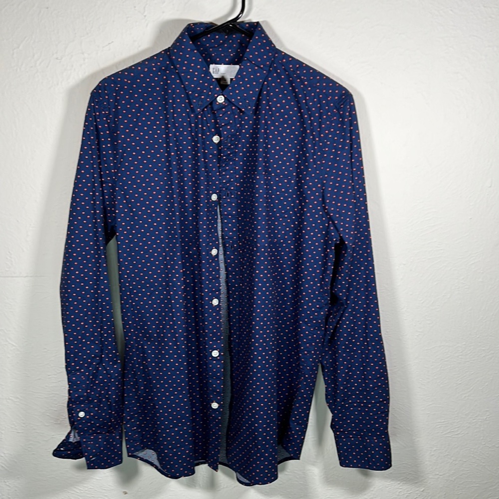 GAP, Medium, Long Sleeve, Navy Blue Shirt